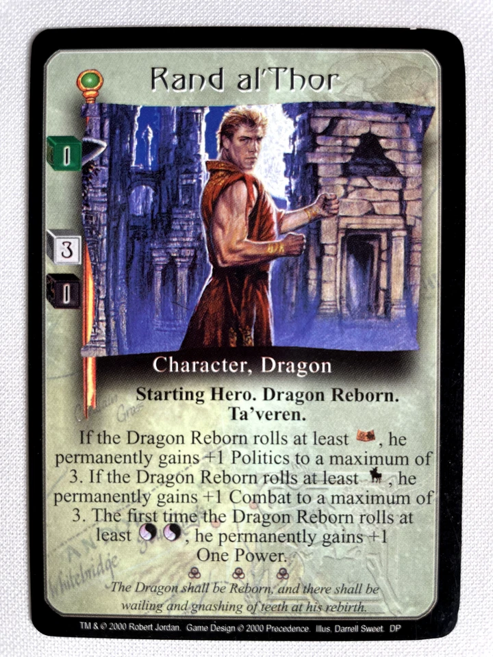 Rand al'Thor (VI) - Wheel of Time CCG - Dark Prophecies - Image 1 of 1