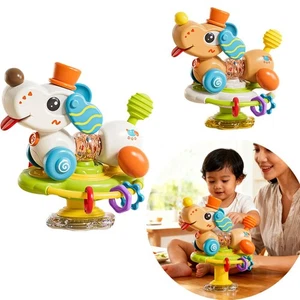 Puppy Suction Cup Spinner Toy Multi-Functional Baby High Chair Toy GX - Picture 1 of 13
