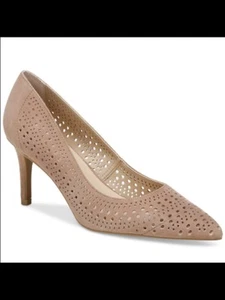 ALFANI Womens Beige Jeules Pointed Toe Stiletto Slip On Leather Pumps 5 M - Picture 1 of 2
