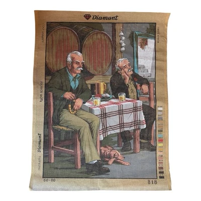 Diamant Tapestry Canvas 818 “Luce Sociale” 24x31” Italian Needlepoint Clean VGC - Image 1 of 4