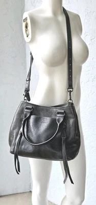 Bolso Bandolera Convertible de Cuero Negro Mediano Aimee Kestenberg  Foto 1 de 4