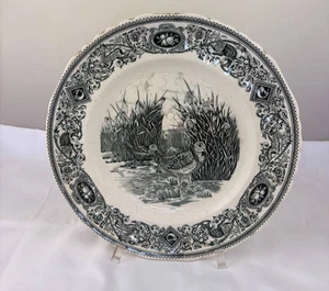 Piatto Mason’s Patent Ironstone “The Snipe” 26 cm uccelli decorativo vintage - Picture 1 of 9