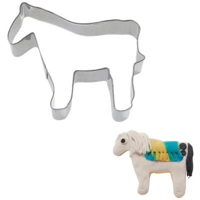 6x Ausstechform Pferd 6 cm – Ausstecher Backzubehör Backdeko Keksdeko Backen - Bild 1 von 2