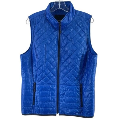 3X Womens Blue Talbots Quilted Puffer Vest Full Zip Primaloft - Image 1 of 4
