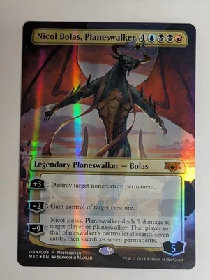 MTG - Nicol Bolas, Planeswalker - Mythic Edition (MED) Foil - GR4 - Image 1 of 2