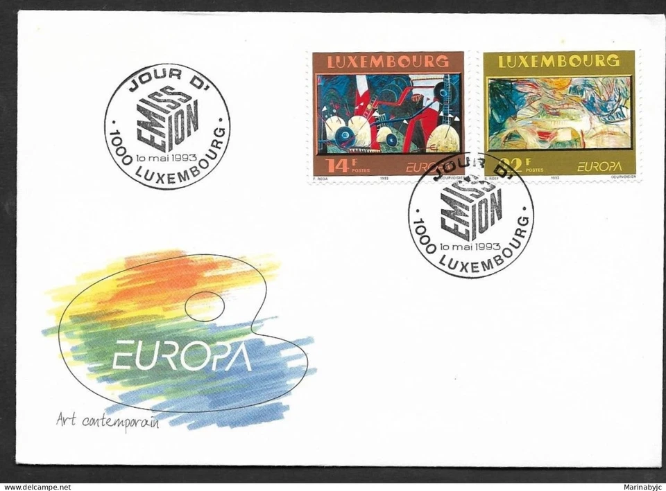 SKV) 1993. Luxemburgo. Arte contemporáneo. FDC XF. Foto 1 de 1