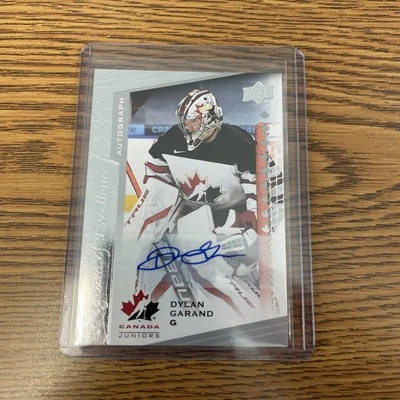 2022 Upper Deck Team Canada Juniors - Men's U-20 Dylan Garand #17 Signatures - Image 1 of 2