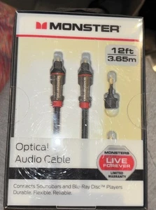 Monster 12 Foot Optical Audio Cable - Picture 1 of 3