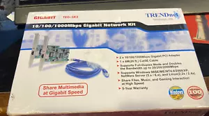 NEU VERSIEGELT TRENDNET GIGABIT TEG-SK2 - Netzwerk-Kit 2 GB NICs - KOSTENLOSER VERSAND - Bild 1 von 1
