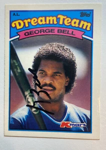 1989 Topps K-Mart Dream Team #17 George Bell Signed Autographed Card - Picture 1 of 4