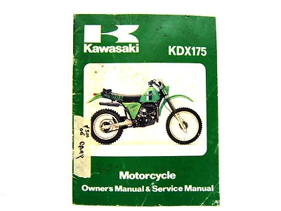 KAWASAKI KDX175 1980 MANUAL DE SERVICIO A2 99920-1122-01 (#300 Foto 1 de 4