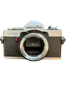 Minolta XG-1 35mm Camera w/ MD Rokkor Lens. Front Glass On Lens Missing. See Des - Picture 1 of 12