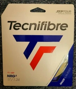 Cuerda de tenis Tecnifibre NRG2 calibre 17 1,24 mm NUEVA natural - Imagen 1 de 2