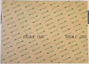 11 in. x 8 in. 3M 8153LE 300LSE Double Linered Laminating Adhesive Transfer Tape - Picture 1 of 3