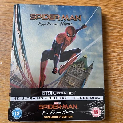 MARVEL: SPIDERMAN - FAR FROM HOME (2019) UK 4KHD Steelbook *NEW* - Image 1 of 2