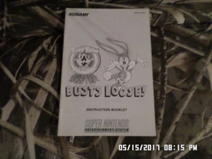 Tiny Toon Adventures Buster Busts (SNES Super Nintendo) Manual Only... NO GAME - Picture 1 of 1