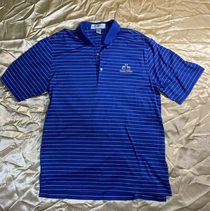 Fairway And Green Kissing Camels Polo blau gestreift Größe Medium - Bild 1 von 4