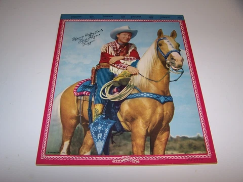 Vintage Happy Trails Roy Rogers Signature Notepad Penworthy 1950's Unused Cover