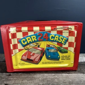 Vintage Tara Toy Corp 24 Count Hot Wheels, Matchbox Car Case Red 20150 W/ Insert - Picture 1 of 18