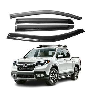 Fits for Honda Ridgeline 2017-2025 Window Visor Rain Sun Rain Deflector Guard - Picture 1 of 11