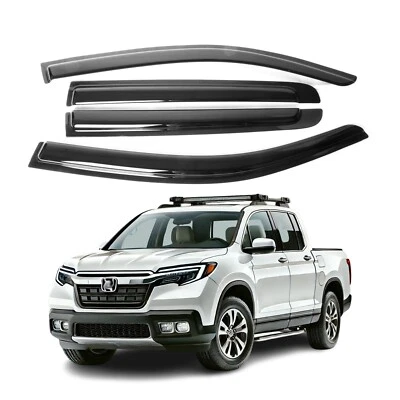 Se adapta a Honda Ridgeline 2017-2025 visera de ventana lluvia sol lluvia deflector protector Foto 1 de 4