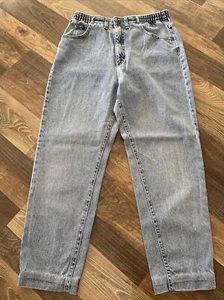 Jean bleu conique taille haute LEE Mom taille 8 petites made in USA - Photo 1/17