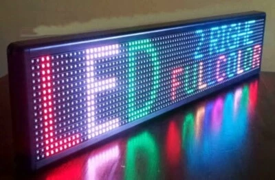 INSEGNA LUMINOSA A LED SCRITTA PERSONALIZZATA SCORREVOLE TABELLA 100 X 20 CM - Immagine 1 di 4
