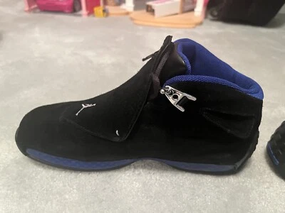 Talla 10.5 - Air Jordan 18 OG 2003 Negro Sport Royal Foto 1 de 4