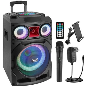 Pyle Portable Bluetooth PA Speaker System - 800W 10” Rechargeable Speaker TWS - Bild 1 von 7