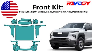 For Chevrolet Silverado EV WT 2024-2025 Front Paint Protection Film PreCut PPF - Picture 1 of 7