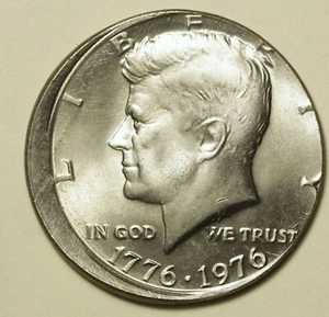 1976 Bicentennial Kennedy 1976 Off Center Error GEM BU- Lot N41 - Picture 1 of 2