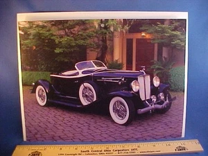 new 1933 Auburn V-12 Boattail Speedster full-color calendar art w/backer board - Picture 1 of 1