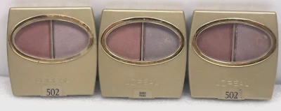 (3) L'OREAL WEAR INFINITE Eye Shadow Duo- BERRY PINKS **ORIGINAL SOLD AS-IS - Image 1 of 4