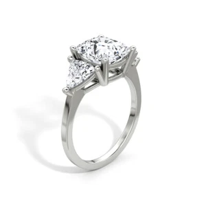 IGI Diamond Engagement Ring VVS2 D Cushion Cut 2.50 Ct Lab Created Best Price - Picture 1 of 12