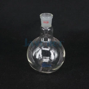 500ML 24/29 Borosilicate Glass Flat Bottom Flask Boiling Flask Lab - Picture 1 of 4
