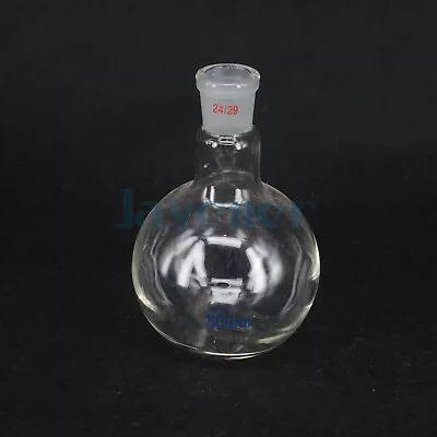 500ML 24/29 Borosilicate Glass Flat Bottom Flask Boiling Flask Lab - Image 1 of 4