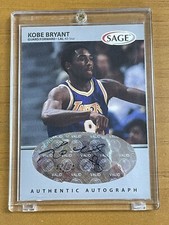 1999 Sage Silver Kobe Bryant Lakers Authentic Autograph 47/50 A9