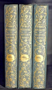 F.O. Morris A Natural History of Nests and Eggs of British Birds 3 Vol Set 1865 - Picture 1 of 24