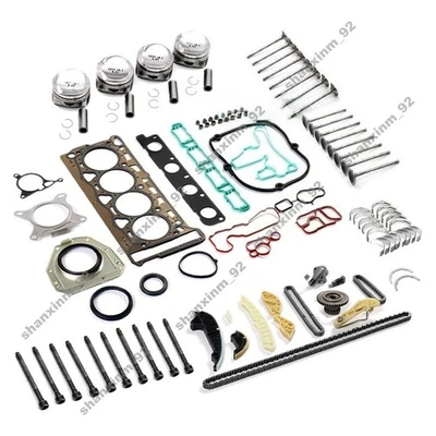 Engine Repair Overhaul Pistons Gaskets Rebuild Set for 1.8T Audi A3 A4 VW Passat - Image 1 of 3