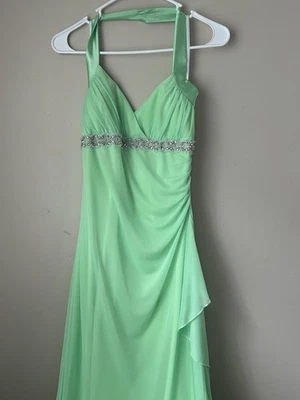 Vestido maxi feminino Taboo Y2K com lantejoulas e babados - Imagem 1 de 4