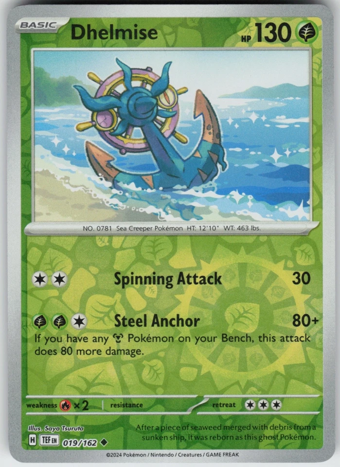 PO-01 Reverse Holo Dhelmise 019/162 Uncommon SV05: Temporal Forces - Image 1 of 1