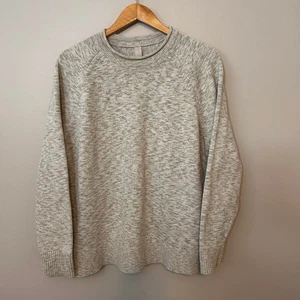 Lululemon Boxy Cotton-Blend Sweater Womens 1X Beige Roll-Neck Pullover Relaxed - Picture 1 of 8