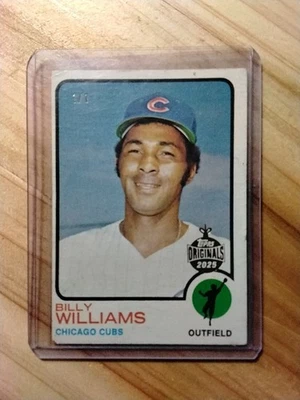 2025 Topps Holiday Billy Williams Topps Original Buyback 1/1 1973 Topps HOF Cubs - Image 1 of 3