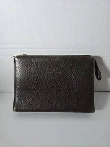 Mila Schon Clutch Tasche braun Leder - Bild 1 von 9
