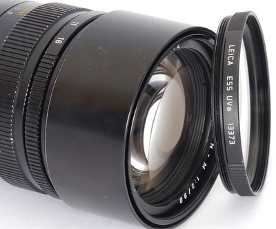 Leica UVa 13373 55mm Filter + 14289 E55 Cap for APO-Summicron-M 2/90 - Image 1 of 4
