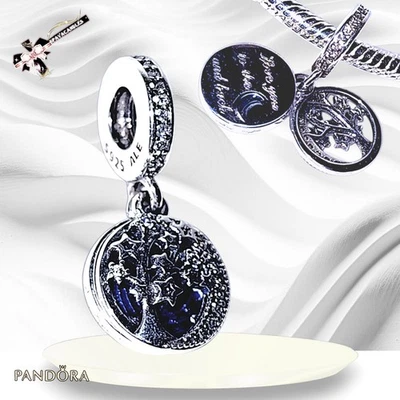 Pandora I Love You To The Moon And Back Azul Cuelga Retirado Dije 925 ALE US SEL Foto 1 de 4