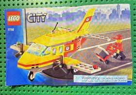 LEGO City #7732 Air Mail 100% Complete w/ Instruction & Minifigures; USED