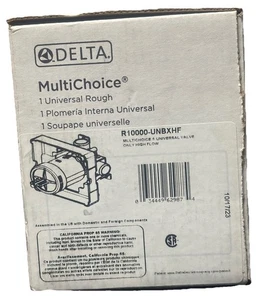 Delta R10000-UNBXHF Universal Mixing Rough-In Valve High Flow - Picture 1 of 4