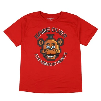 Camiseta Five Nights At Freddy's para niños Game Over diseño pixelado Foto 1 de 3