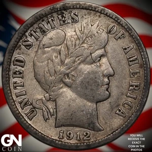 1912 D Barber Dime A0491 - Picture 1 of 2